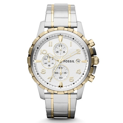 Fossil Men's Watch White Dial, Trustedreview